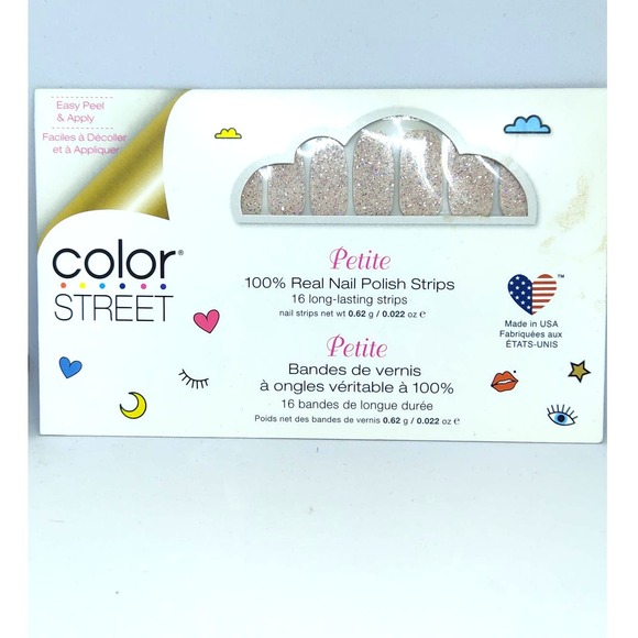 Tiny + Shiny Color Street dry nail polish petite strips glittery pink feminine - Picture 1 of 3